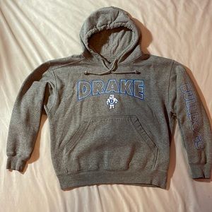 Drake Bulldogs Hoodie in Grey